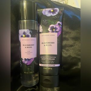 Bath and body works blackberry and basil limited edition
